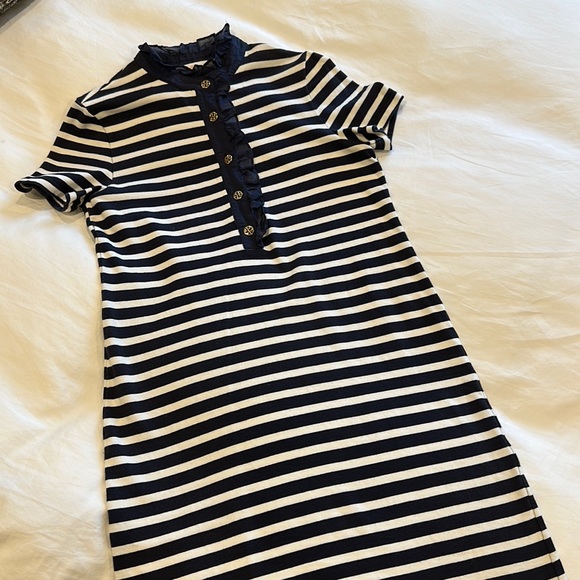 Tory Burch Polo Dress w/Gold Buttons - Picture 1 of 5